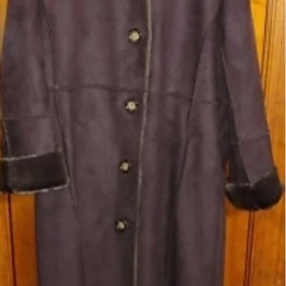 Calvin Klein Chocolate Trench Coat - Picture 4 of 9